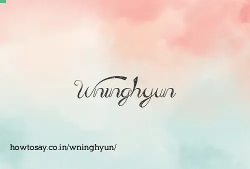 Wninghyun