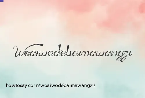 Woaiwodebaimawangzi