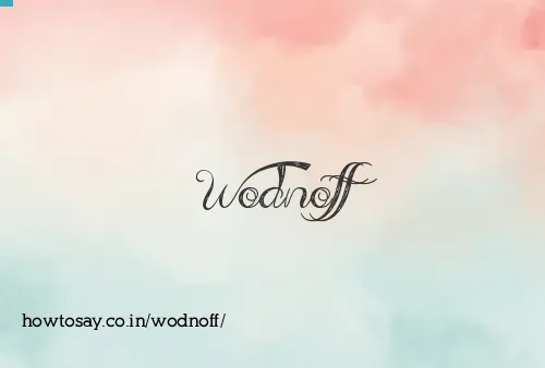 Wodnoff