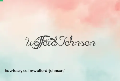 Wofford Johnson
