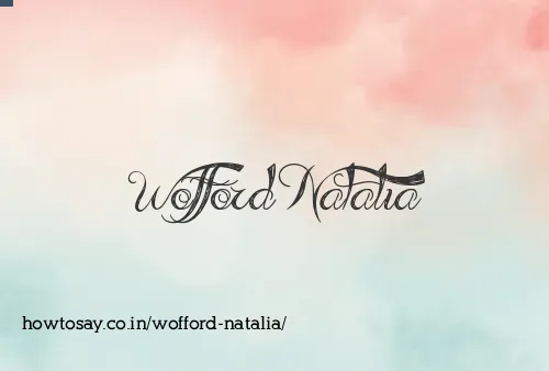 Wofford Natalia
