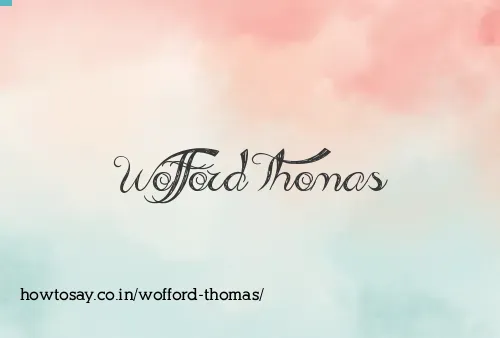 Wofford Thomas