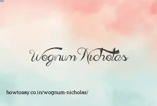 Wognum Nicholas