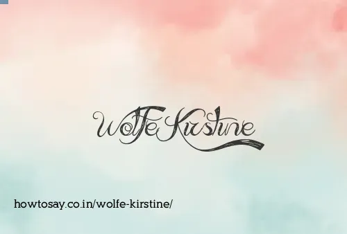 Wolfe Kirstine