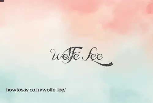 Wolfe Lee