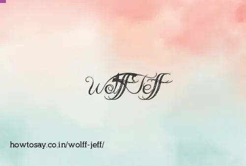 Wolff Jeff