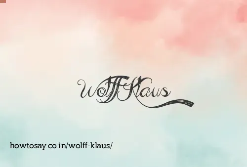Wolff Klaus
