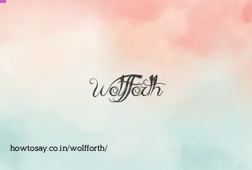 Wolfforth