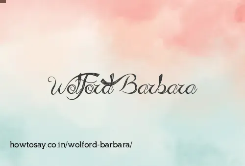 Wolford Barbara