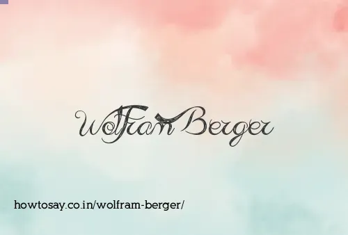 Wolfram Berger
