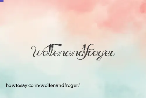Wollenandfroger