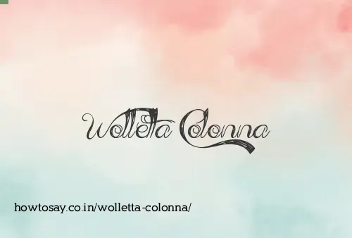 Wolletta Colonna