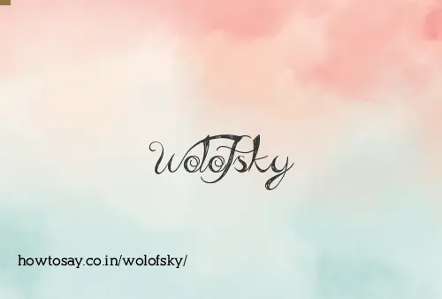 Wolofsky