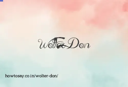 Wolter Don
