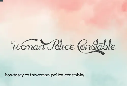 Woman Police Constable