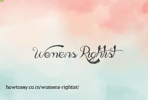 Womens Rightist