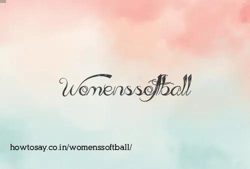 Womenssoftball