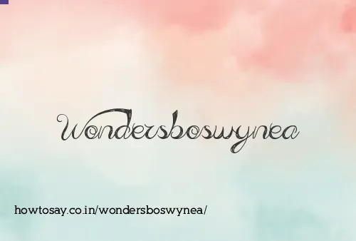 Wondersboswynea