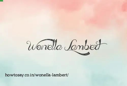 Wonella Lambert