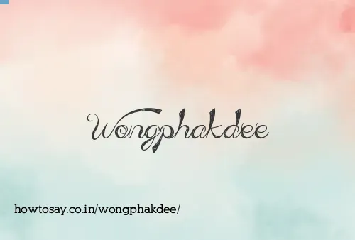 Wongphakdee