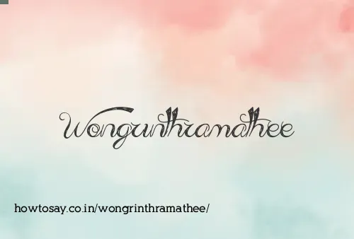 Wongrinthramathee
