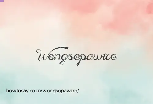 Wongsopawiro