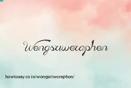 Wongsriworaphon