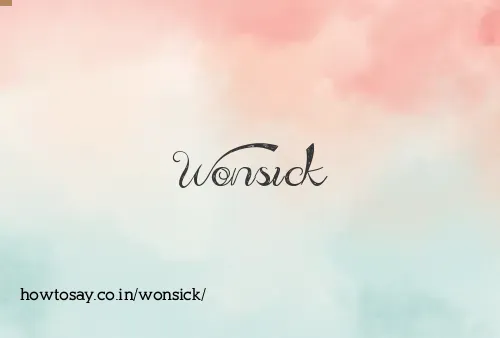 Wonsick