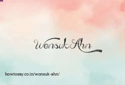 Wonsuk Ahn