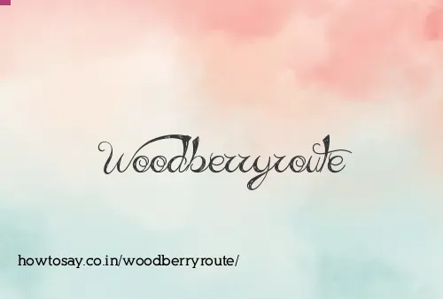 Woodberryroute