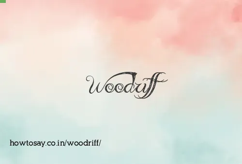 Woodriff