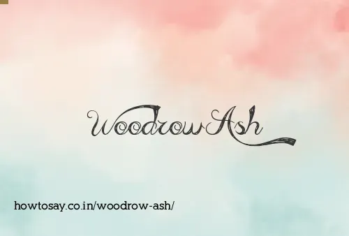 Woodrow Ash