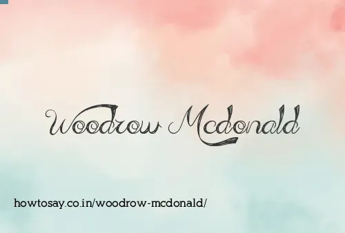 Woodrow Mcdonald