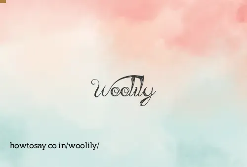 Woolily