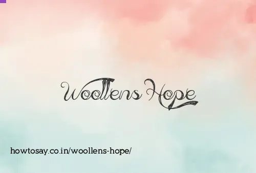Woollens Hope