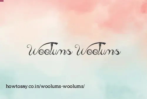 Woolums Woolums