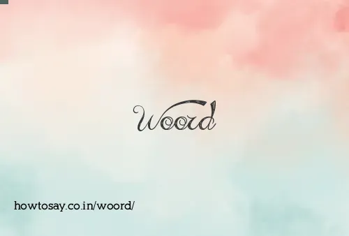 Woord