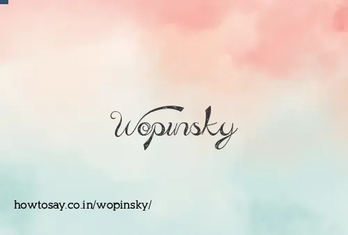 Wopinsky