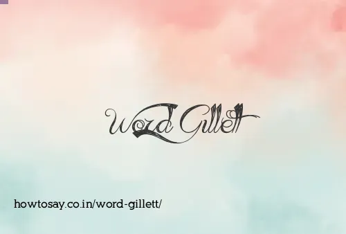 Word Gillett