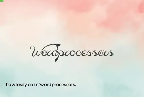 Wordprocessors