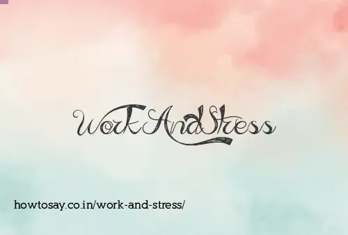 Work And Stress