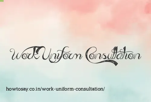 Work Uniform Consultation