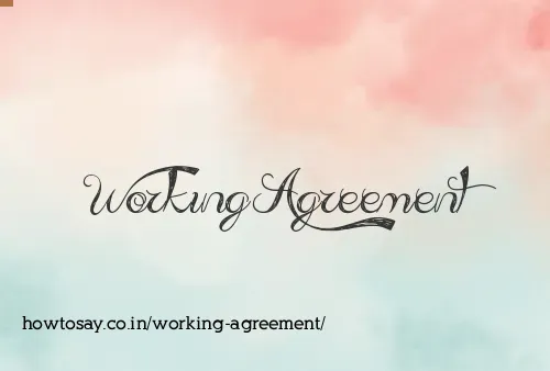 Working Agreement