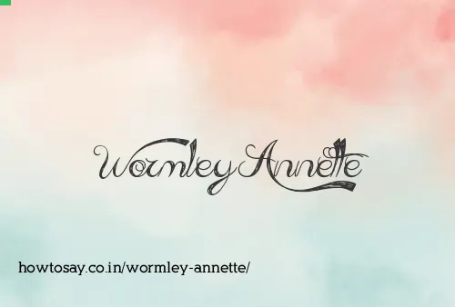 Wormley Annette