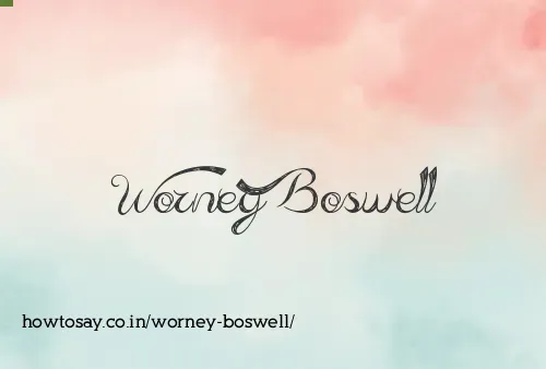 Worney Boswell