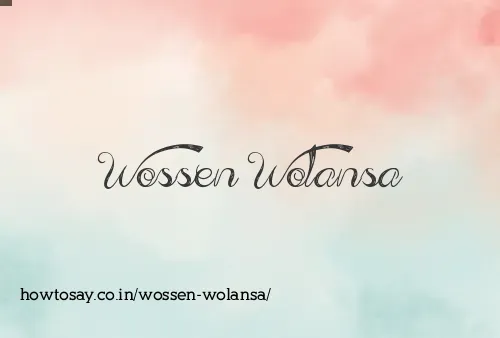 Wossen Wolansa
