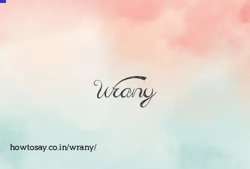 Wrany