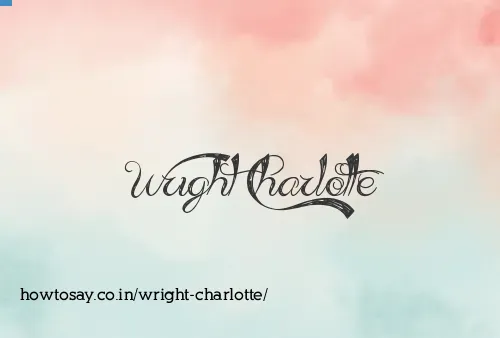 Wright Charlotte