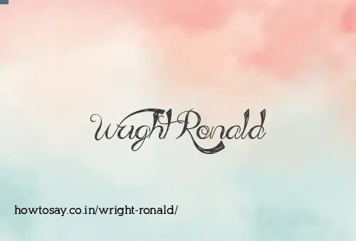 Wright Ronald