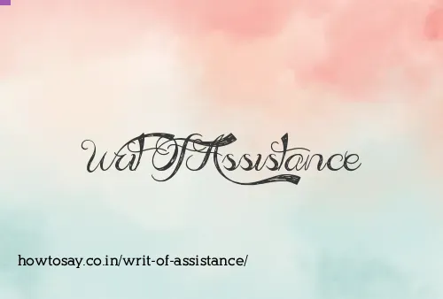 Writ Of Assistance